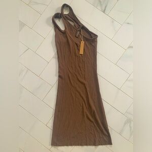 BNWT SKIMS chocolate dress size xxs